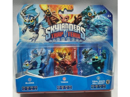 SKYLANDERS: TRAP TEAM TRIPLE PACK - Blades, Torch, Tidal Wave Gill Grunt