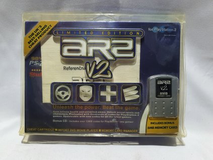 P2H ACTION REPLAY 2 VERZIA 2 LIMITED EDITION CHEAT SYSTÉM A MEMORY CARD MANAER BUNDLE S PAMäŤOVOU KARTOU pre Playstation 2