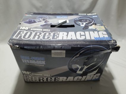 XTREME FORCERACING WHEEL AND PEDALS X-90369 FORCE RACING VOLANT A PEDÁLE PRE PLAYSTATION 1 A 2
