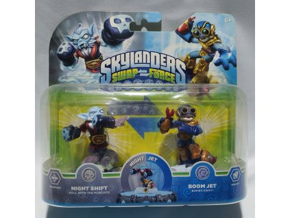 SKYLANDERS: SWAP FORCE DOUBLE PACK 3 - NIGHT SHIFT+BOOM JET