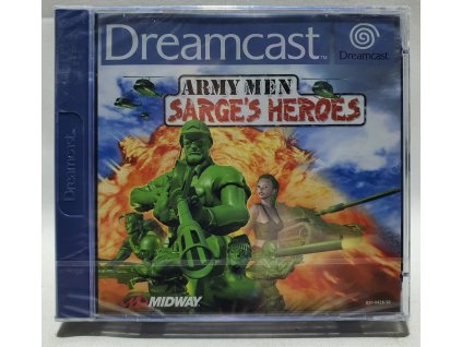 ARMY MEN SARGE´S HEROES SEGA DREAMCAST PAL T-9708D-61 - ORIGINÁL FÓLIA - MIERNE POŠKODENÁ