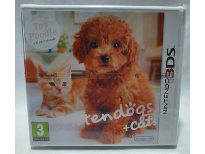 NINTENDOGS +CATS: TOY POODLE & NEW FRIENDS Nintendo 3DS ORIGINÁL FÓLIA - poškodená
