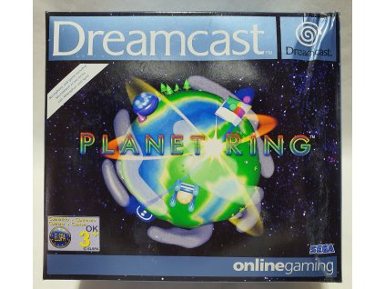 DCH Originál DREAMCAST PLANET RING - hra + mikrofón Sega Dreamcast - poškodená krabica