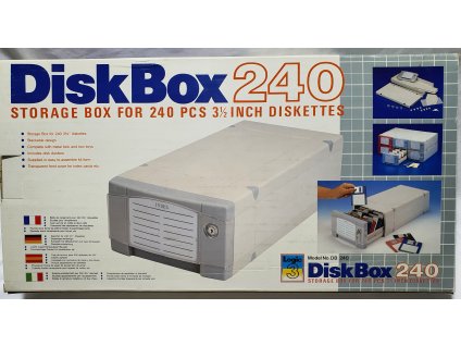 LOGIC3 DISKBOX 240 Storage box for 240 31/2 inch diskety - zásobník na 240 ks diskiet