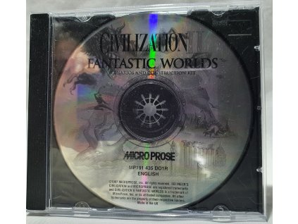 PC Sid Meier's Civilization II: FANTASTIC WORLDS DATADISK PC CD-ROM v jewel case obale