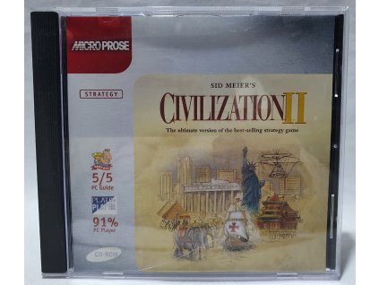 PC Sid Meier's Civilization II PC CD-ROM v jewel case obale