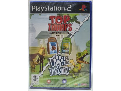 TOP TRUMPS ADVENTURES VOL.2 DOGS & DINOSAURS Playstation 2 - originál fólia - poškodená