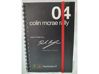 ZÁPISNÍK COLIN MCRAE RALLY 04 Codemasters originál merch