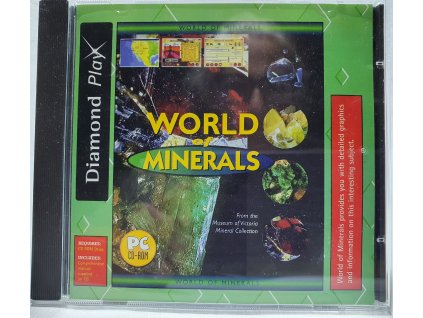 PC WORLD OF MINERALS PC CD-ROM V JEWEL CASE OBALE