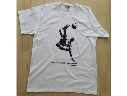 TRIČKO PRO EVOLUTION SOCCER 5 BIELE (KONAMI ORIGINÁL)