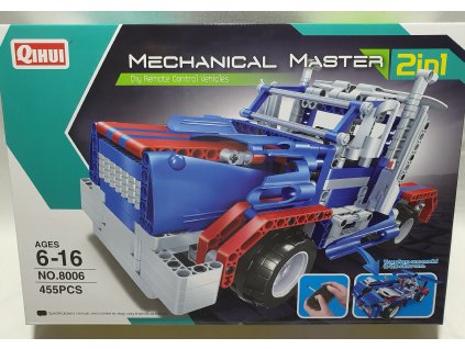 STAVEBNICA QIHUI 8006 MECHANICAL MASTER TRUCK & SPORTS CAR 2in1 REMOTE CONTROL VEHICLES - STAVEBNICA Z 455 KOCIEK NÁKLADNÉ AUTO/ŠPORTOVÉ  AUTO NA DIAĽKOVÉ OVLÁDANIE