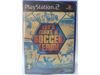 LET'S MAKE A SOCCER TEAM! Playstation 2 - originál fólia - poškodená