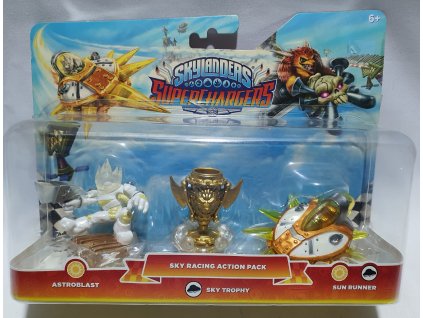 SKYLANDERS: SUPERCHARGERS SKY RACING ACTION PACK - ASTROBLAST + SKY TROPHY + SUN RUNNER