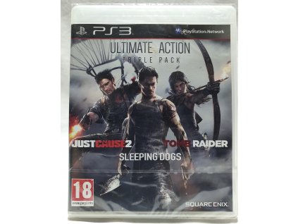 ULTIMATE ACTION TRIPLE PACK (JUST CAUSE 2+SLEEPING DOGS+TOMB RAIDER 2013) Playstation 3