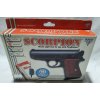PXH BLAZE SCORPION LIGHT GUN CARBON PIŠTOĽ ČIERNA+GCON ADAPTÉR PRE PLAYSTATION 1 A SEGA SATURN