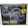 MAD CATZ DUAL FORCE RACING WHEEL AND PEDALS - VOLANT A PEDÁLE PRE PLAYSTATION 1 A 2