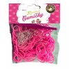 Loom Bands Pletací gumičky růžové 200ks + háček