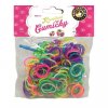 Loom Bands Pletací gumičky vícebarevné 200ks + háček