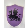 stit fialovy drak cierny