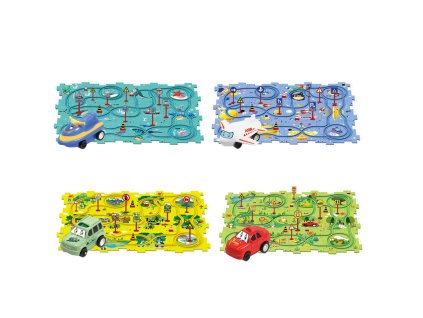 Puzzle autodráha 25ks set