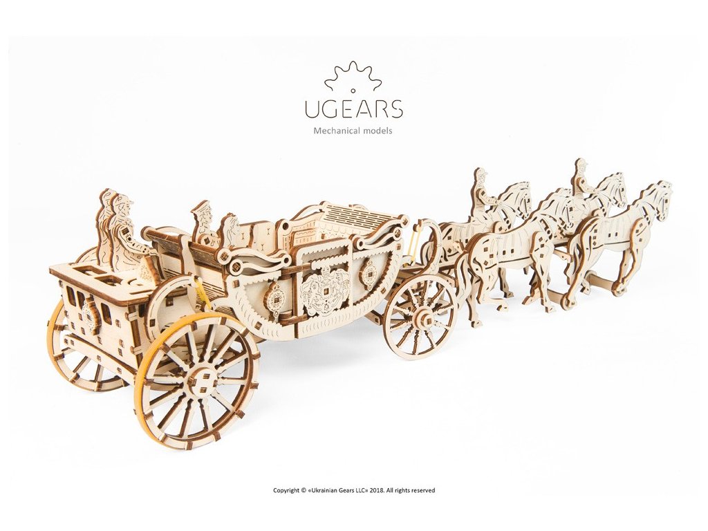 Ugears royal carriage model (4) max 1000