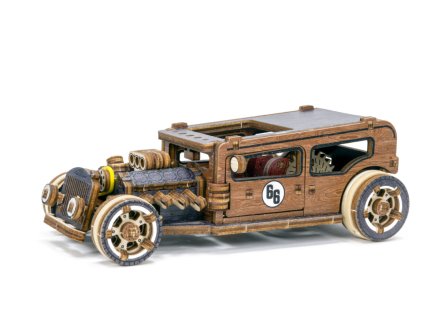 1 hotrod limited edition wooden mechanical model 1155x650