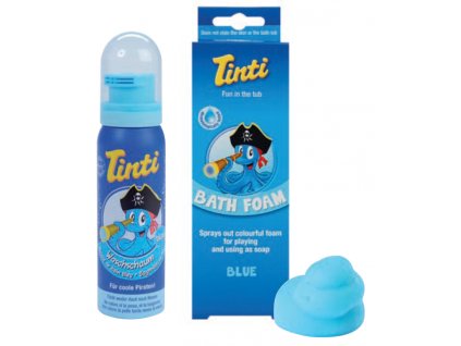 bath foam blue
