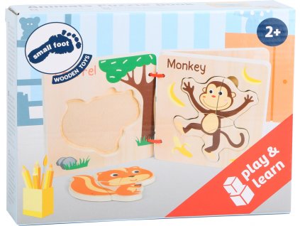 11122 legler small foot Puzzlebuch Tiere Verpackung