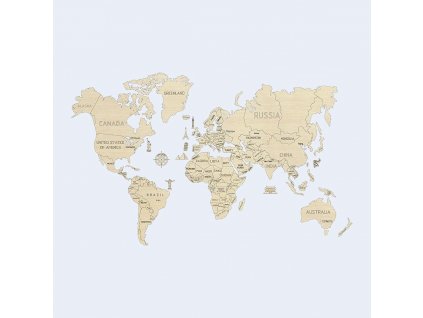 World Map XL natural 1