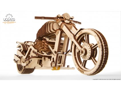 Ugears 3D mechanické puzzle Motorka 189 ks