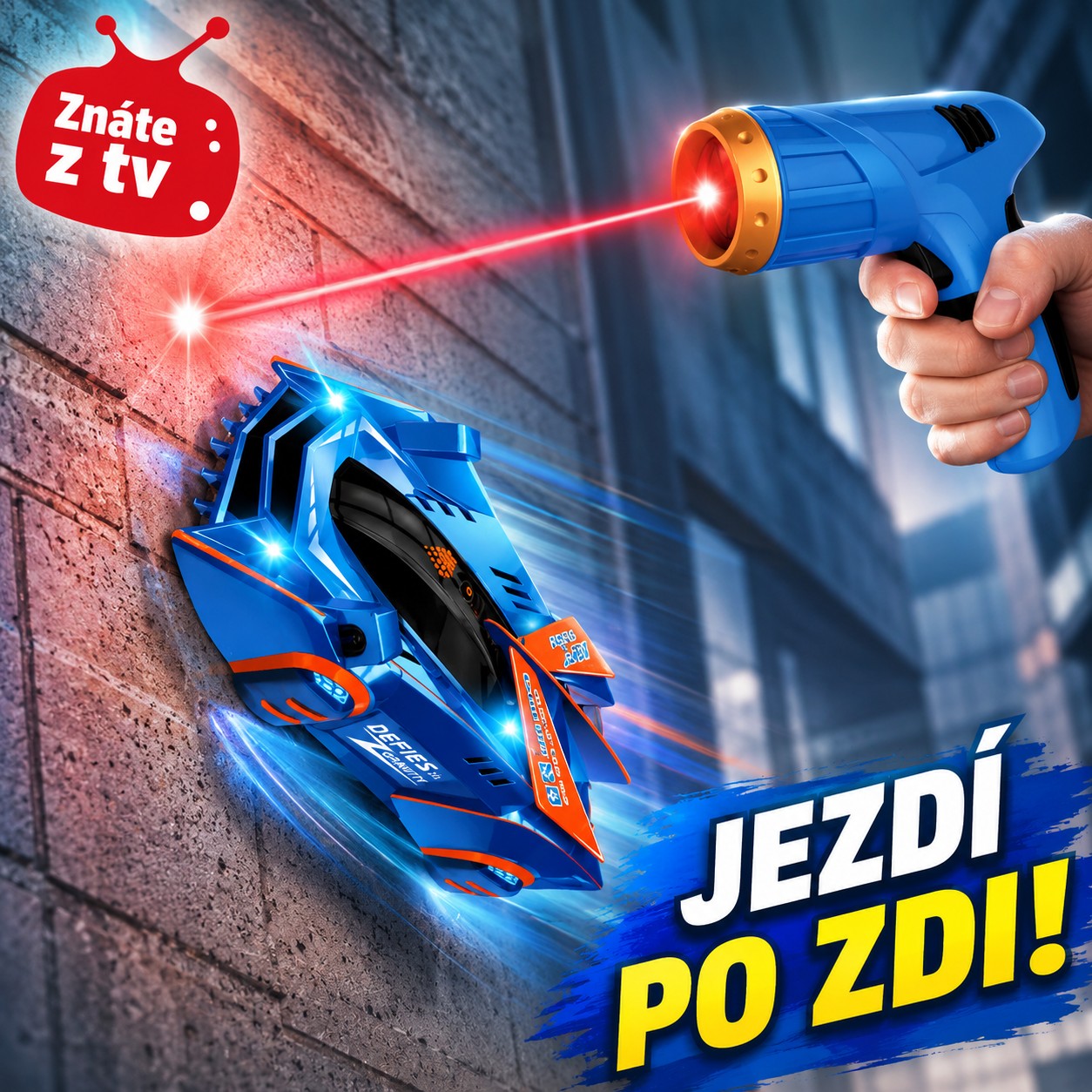 ROCK BUGGY Auto antigravitační RC s laserem