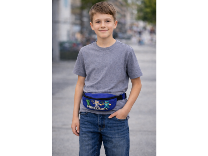 Dětská ledvinka MINECRAFT modrá