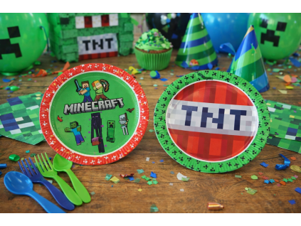 Talíře MINECRAFT papírové