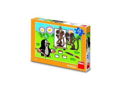 Puzzle KRTEČEK MALÍŘEM 24 dílků