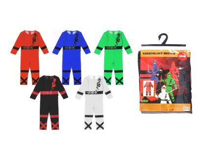 141982 set karneval ninja m 110 120 cm