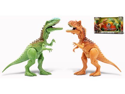 157666 primal clash dino bitva set carnotaurus vs gigantosaurus 21 cm
