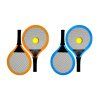 146206 tenis soft set 49 cm assort