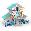3D puzzle DŘEVĚNÝ DOMEČEK s barvami 2v1