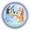 Dětské nástěnné hodiny BLUEY modré 25 cm