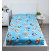 Dětské bavlněné prostěradlo BLUEY modré 90x200