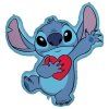 PNN97184 Foliový balonek 3D LILO A STITCH se srdcem modrý 86 cm