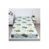 Dětské bavlněné prostěradlo PEPPA PIG traktor 90x200 cm modré