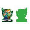 Dětský polštářek 3D MINECRAFT Steve a Alex zelený