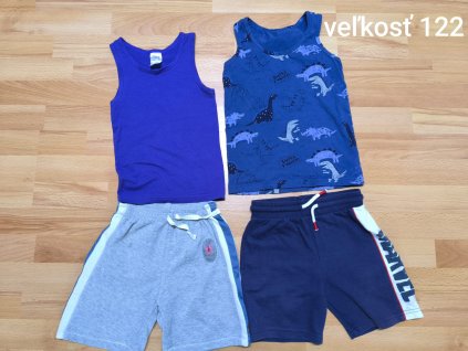 2x tielko, 2x kraťasy