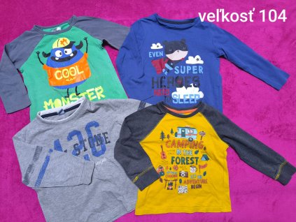 4x tričká