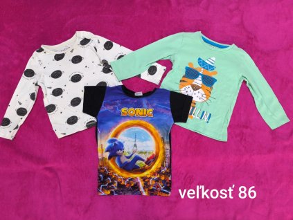 2x dlhé, 1x krátke tričko