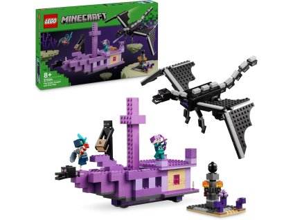 LEGO® Minecraft 21264 Drak z Enderu a loď z Endu