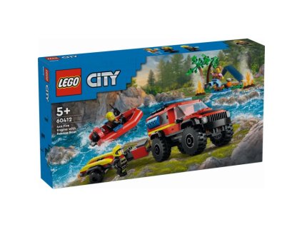LEGO® City 60412 Hasičský vůz 4x4 a záchranný člun