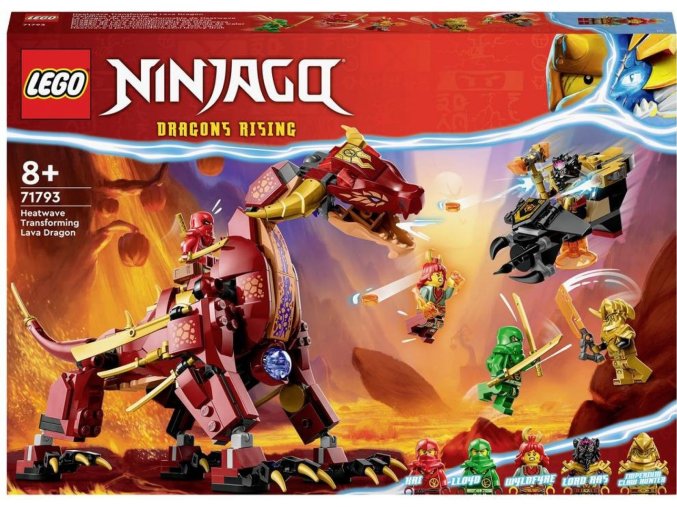 LEGO® NINJAGO® 71793 Lávový drak, který se promění ve vlnu ohně