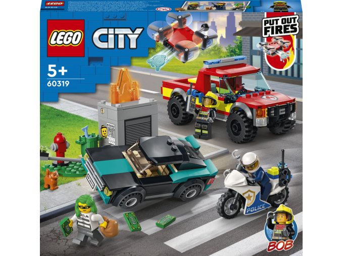 LEGO® City 60319 Hasiči a policejní honička